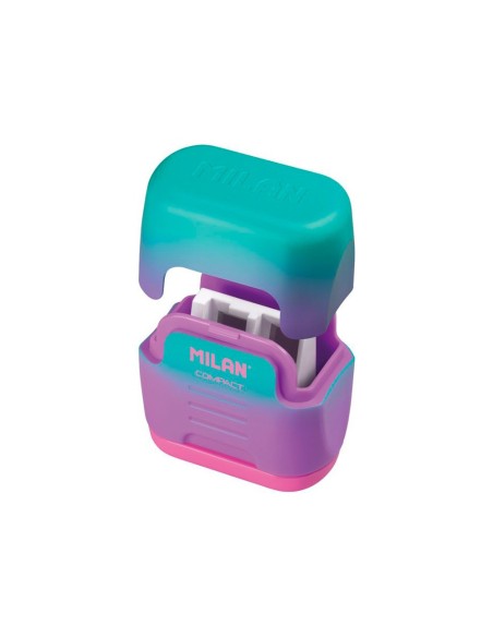 Sacapuntas milan compact sunset plastico 2 usos...