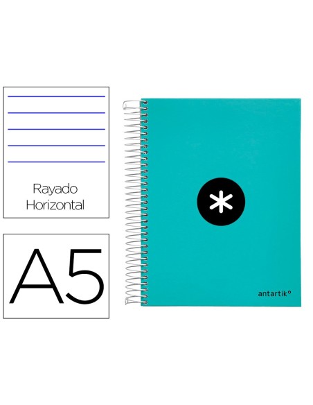 Cuaderno espiral a5 micro antartik tapa...