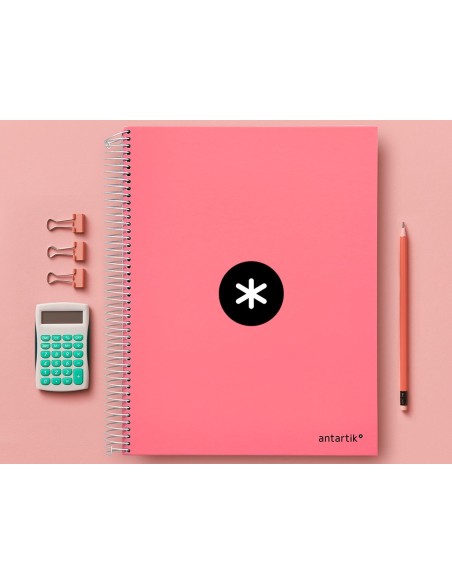Cuaderno espiral a4 micro antartik tapa forrada...