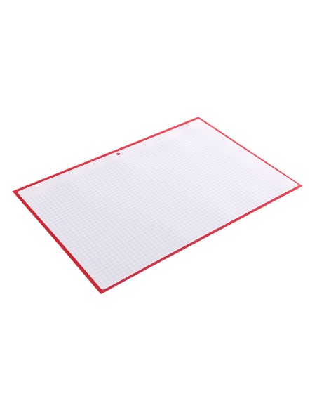 Recambio a4 antartik 80 hojas 90g/m2 cuadro 5 mm 4 taladros 1 banda marco color frambuesa