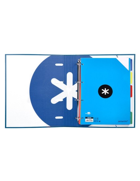 Carpeta con recambio antartik a4 cuadro 5mm...