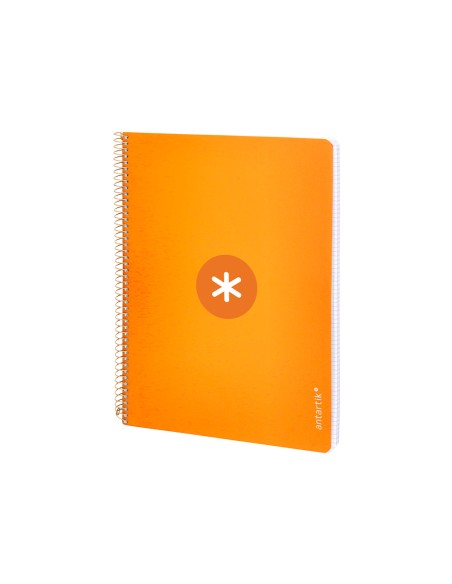 Cuaderno espiral liderpapel a4 micro antartik tapa dura 80h 100gr cuadro 5mm sin banda4 taladros color mostaza