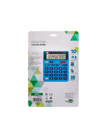 Calculadora liderpapel sobremesa xf21 10...