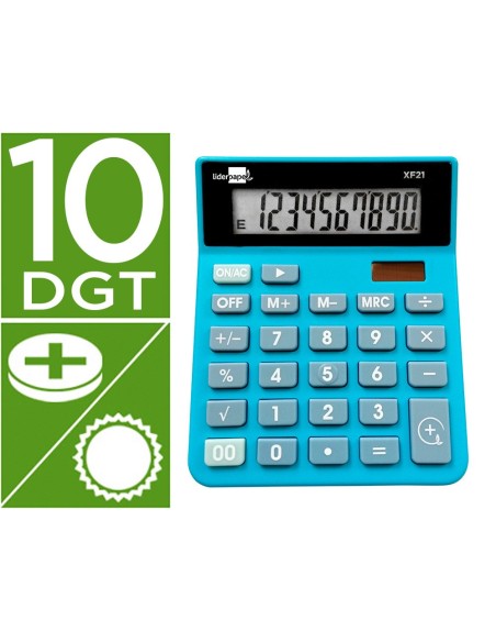 Calculadora liderpapel sobremesa xf21 10...