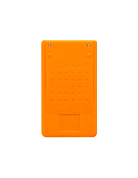 Calculadora liderpapel bolsillo xf10 8 digitos solar y pilas color naranja 115x65x8 mm