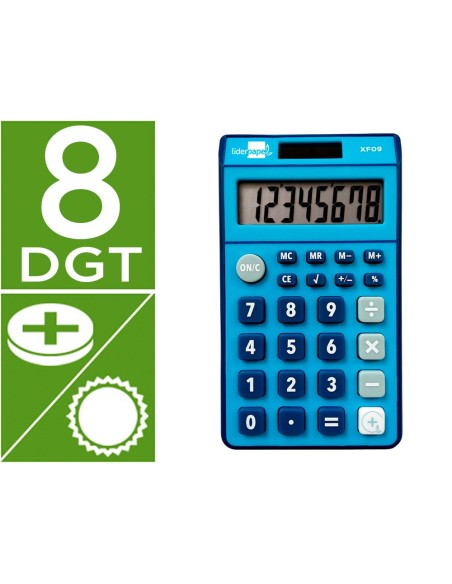 Calculadora liderpapel bolsillo xf09 8 digitos...