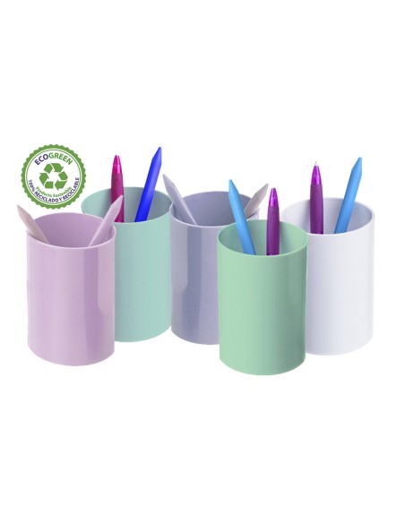 Cubilete portalapices archivo 2000 azul pastel...