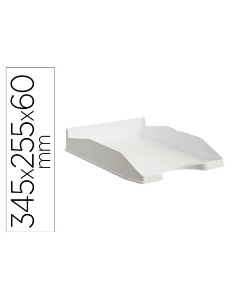 Bandeja sobremesa archivo 2000 ecogreen plastico 100% reciclado apilable formatos din a4 y folio color blanco