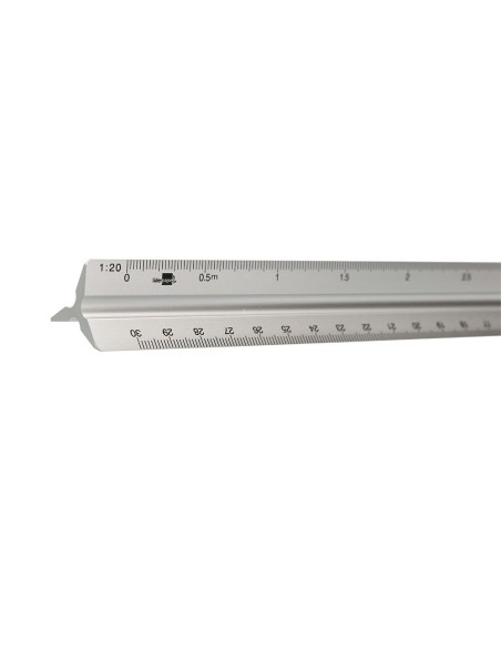 Escala liderpapel aluminio forma triangular con...