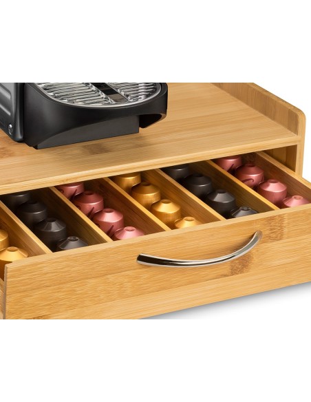 Soporte para capsulas de cafe cep silva bambu 1...