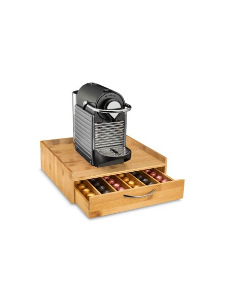 Soporte para capsulas de cafe cep silva bambu 1...