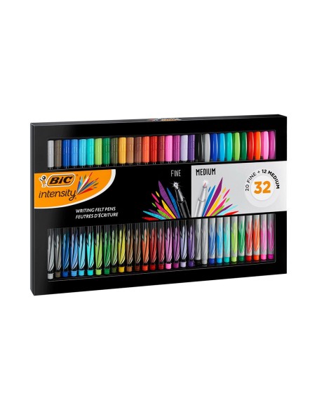Rotulador bic intesity collection estuche de 32...