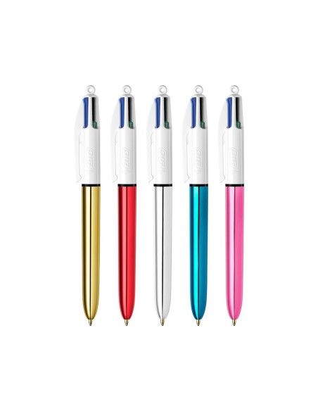 Boligrafo bic cuatro colores shine box caja...