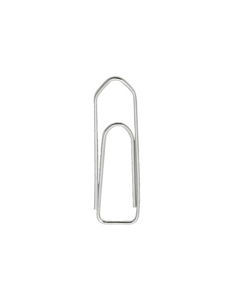 Clips niquelados q-connect n 3 picos 43 mm punta caja de 100 unidades