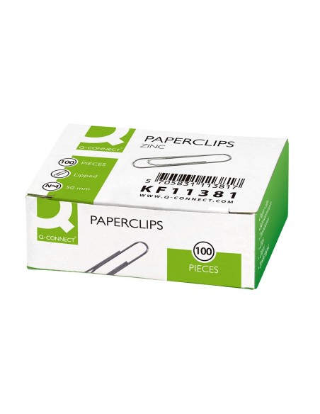 Clips zinc q-connect n 4 labiados 50 mm caja de...