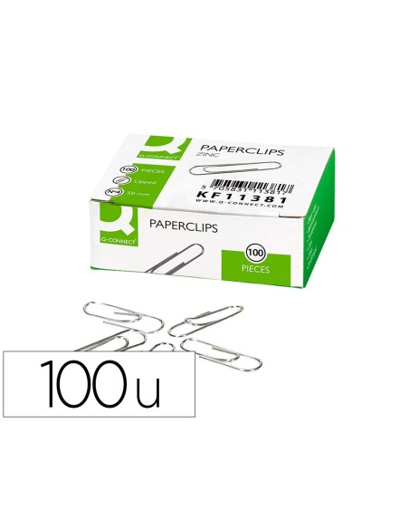 Clips zinc q-connect n 4 labiados 50 mm caja de...