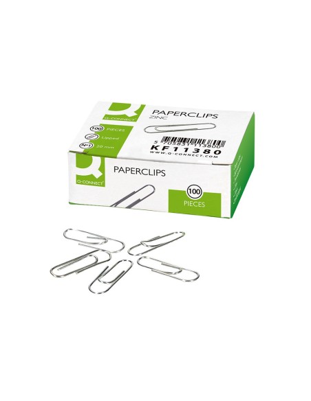 Clips zinc q-connect n 1 labiados 20 mm caja de...