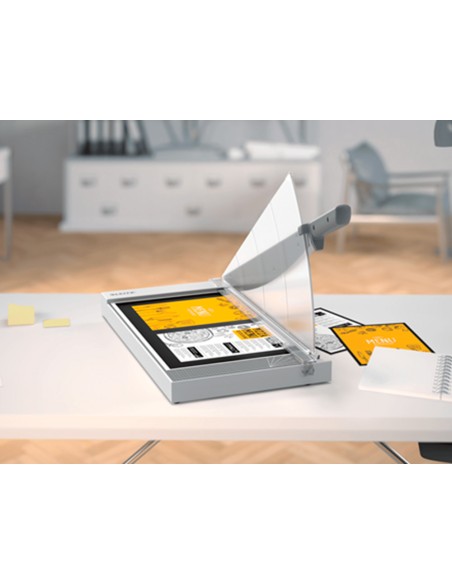 Cizalla de palanca leitz precision home office a3 base plastico longitud corte 457 mm capacidad de corte 10