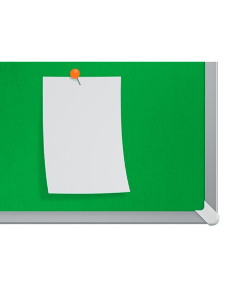 Tablero de anuncios nobo impression pro fieltro verde formato panoramico 85\" 1880x1060 mm