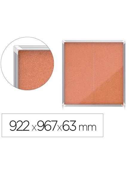 Vitrina de anuncios nobo premium plus corcho...