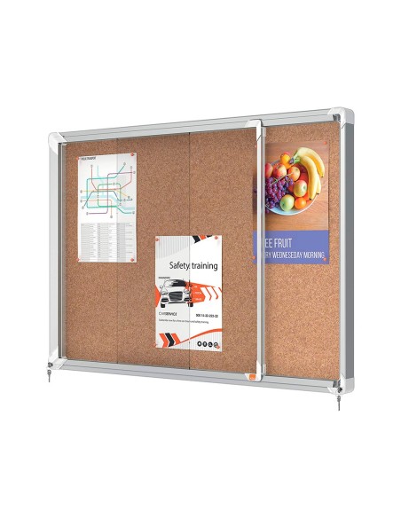 Vitrina de anuncios nobo premium plus corcho...