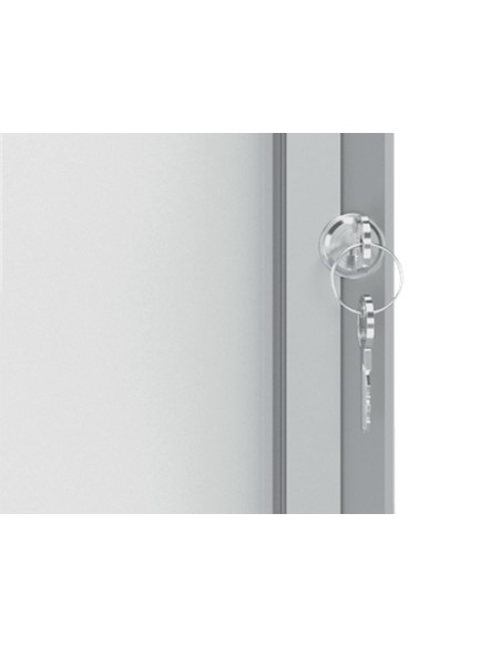 Vitrina de anuncios nobo premium plus magnetica de exterior 6 x din a4 752x692x45 mm