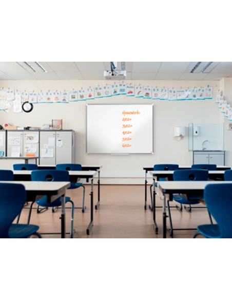 Pizarra blanca nobo premium plus acero lacado magnetica 3000x1200 mm