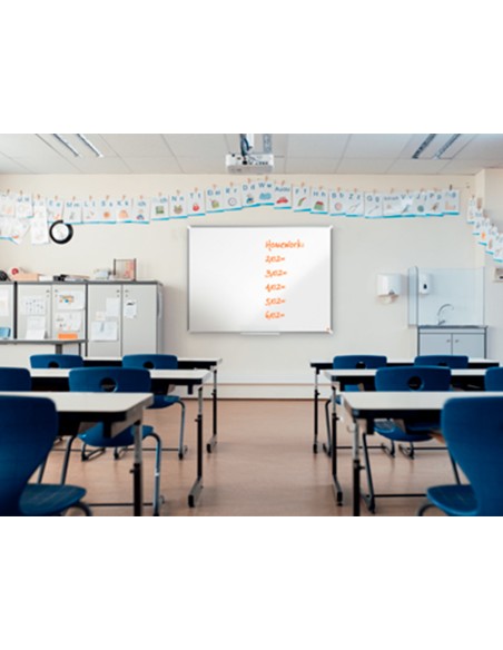 Pizarra blanca nobo premium plus acero lacado magnetica 600x450 mm