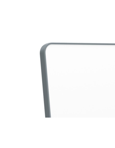 Pizarra blanca nobo move&meet extraible y portatil marco gris doble cara magnetica 1800x900 mm