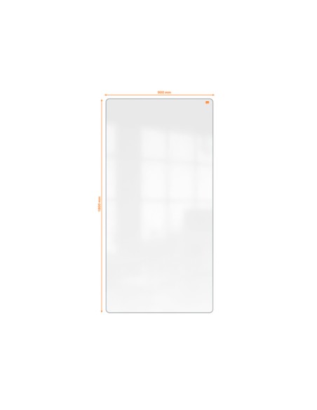 Pizarra blanca nobo move&meet extraible y portatil marco gris doble cara magnetica 1800x900 mm