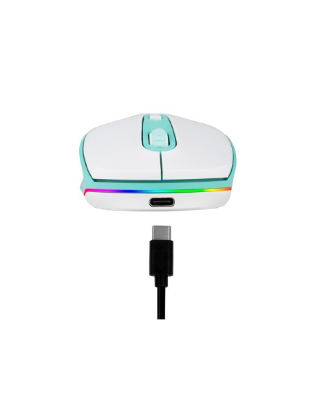 Raton ngs smog optico 1000/1600/2400 dpi inalambrico 3 botones receptor usb 2,4 ghz luces