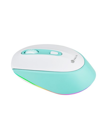 Raton ngs smog optico 1000/1600/2400 dpi inalambrico 3 botones receptor usb 2,4 ghz luces