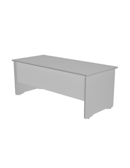Mesa de oficina rocada work 2003ab02 aluminio/gris 180x80 cm
