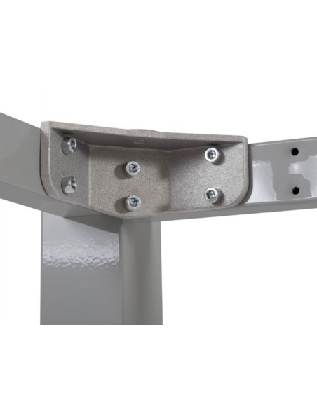 Mesa de oficina rocada executive 2000ad04 aluminio/blanco 120x60 cm