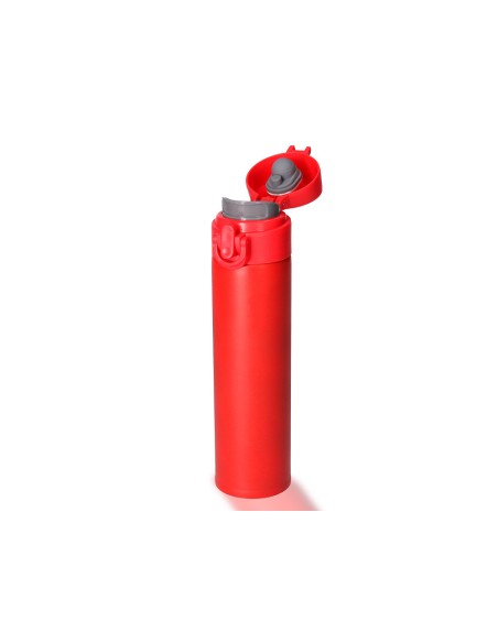 Termo liderpapel acero inoxidable con doble cobertura y sistema de apertura facil con boton 330 ml