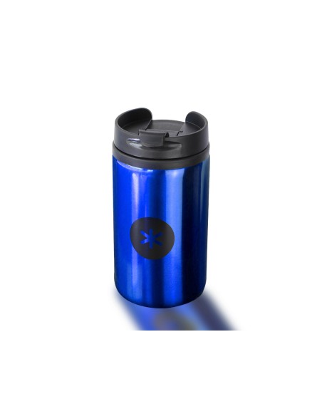 Vaso antartik acero inoxidable con tapa dosificador de seguridad y base acolchada 290 ml color azul