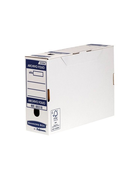 Caja archivo definitivo fellowes folio carton...