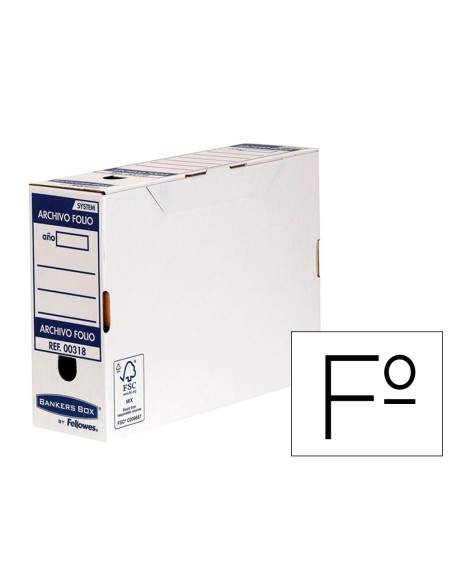 Caja archivo definitivo fellowes folio carton...