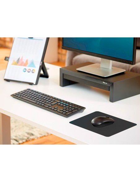 Alfombrilla para raton fellowes estandar reciclada 50% color negro