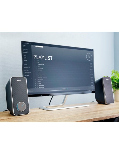 Altavoces trust arys 2.0 potencia maxima 28w...