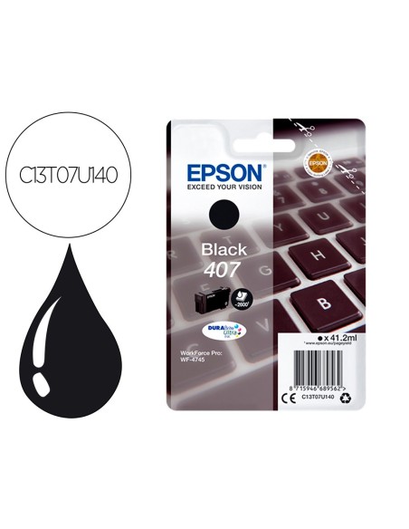 Ink-jet epson 407l clavier wf-4745 series negro...