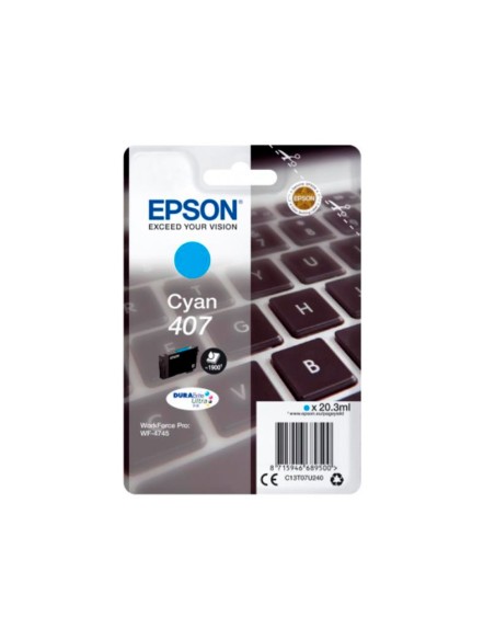Ink-jet epson 407l clavier wf-4745 series cian...
