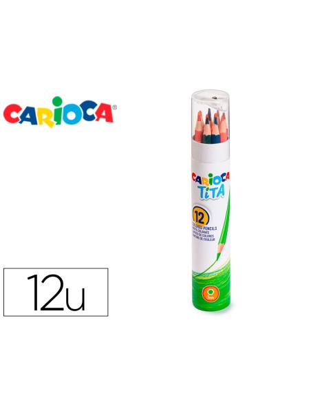 Lapices de colores carioca tita mina 3 mm tubo...