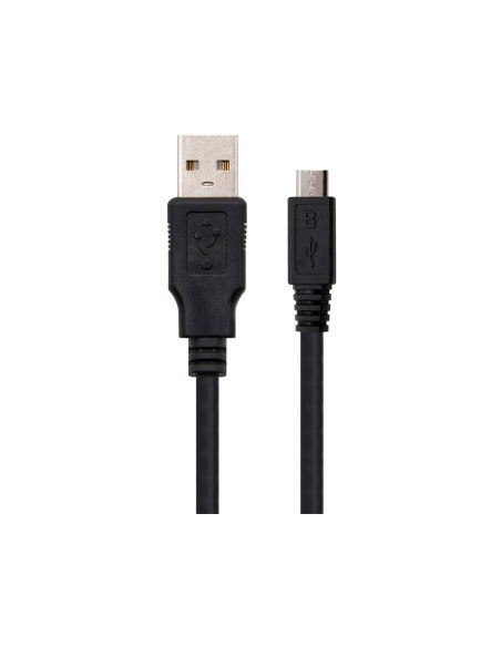 Cable usb nanocable 2.0 tipo a/m-micro usb b/m color negro longitud 0,8 m
