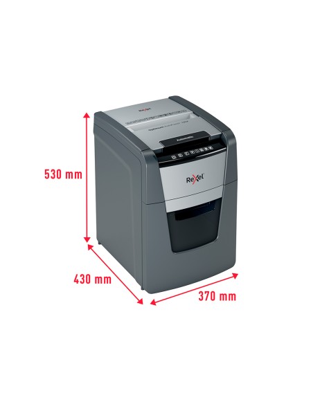 Destructora de documentos rexel optimum auto+ 100x eu capacidad 100 hojas particulas destruye grapas