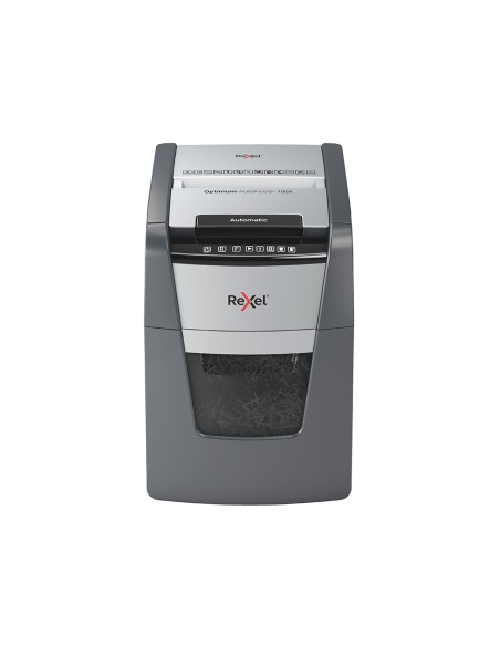 Destructora de documentos rexel optimum auto+ 100x eu capacidad 100 hojas particulas destruye grapas