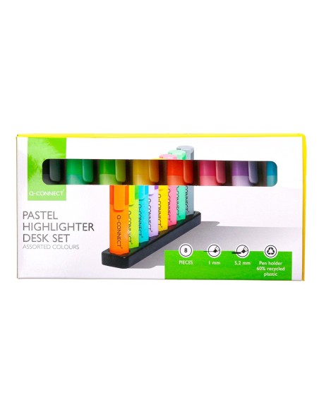 Rotulador q-connect fluorescente pastel punta...