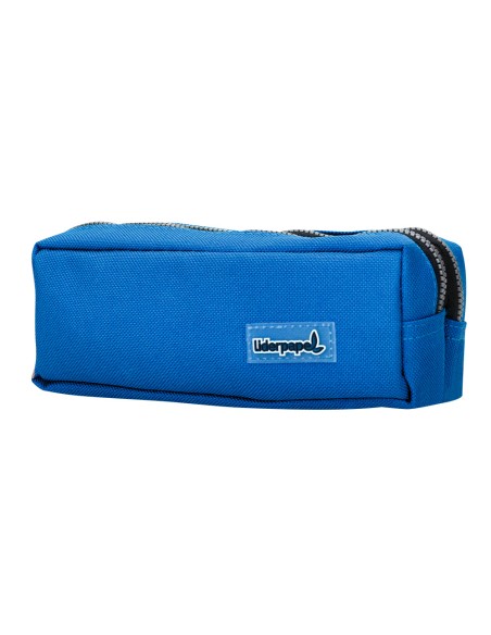 Bolso escolar liderpapel portatodo rectangular 2 bolsillos azul 185x55x70 mm