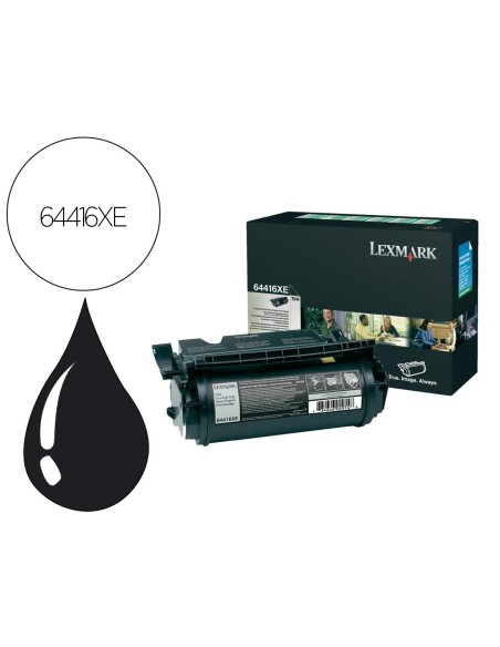 Toner lexmark laser t644 64416xe negro 32000...