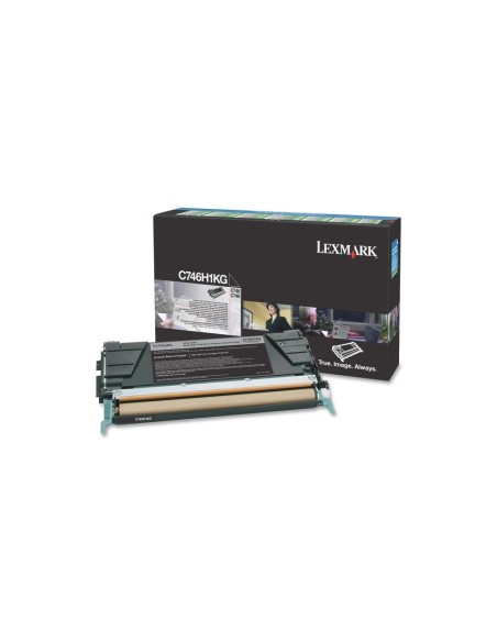 Toner lexmark laser c746h1kg c746 / c748 negro 12000 paginas